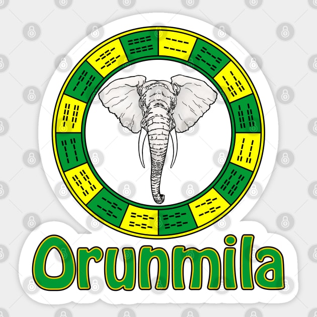 Orunmila - Ifá Sticker by Korvus78